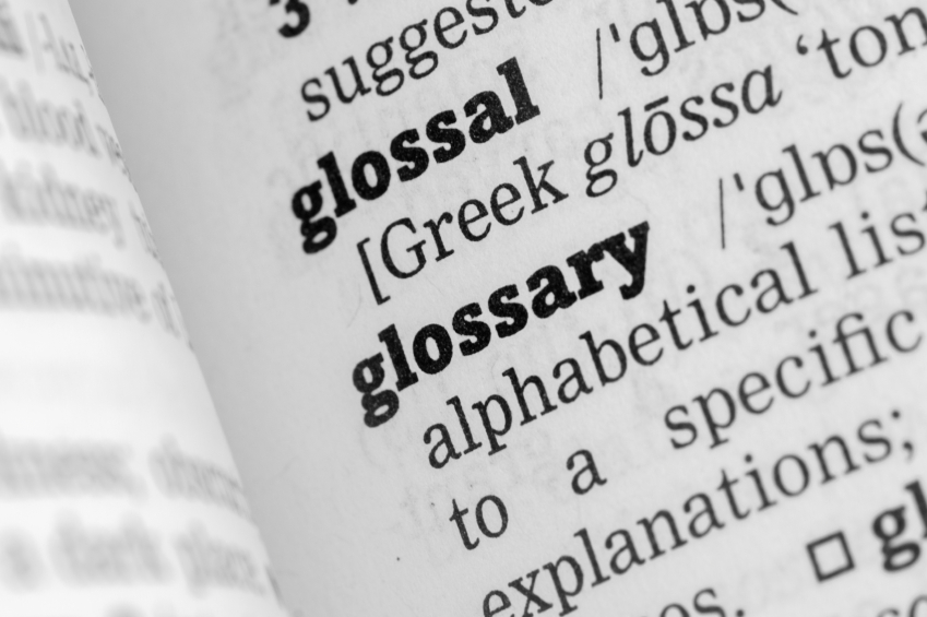Image result for Glossary